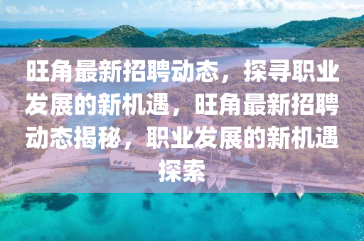 旺角最新招聘動(dòng)態(tài)，探尋職業(yè)發(fā)展的新機(jī)遇，旺角最新招聘動(dòng)態(tài)揭秘，職業(yè)發(fā)展的新機(jī)遇探索
