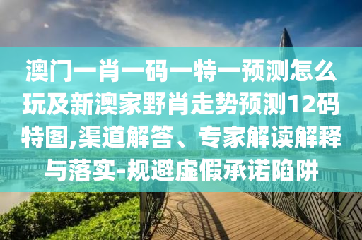 澳門一肖一碼一特一預(yù)測(cè)怎么玩及新澳家野肖走勢(shì)預(yù)測(cè)12碼特圖,渠道解答、專家解讀解釋與落實(shí)-規(guī)避虛假承諾陷阱