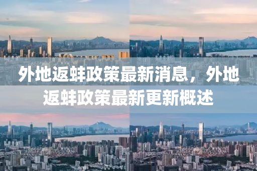 外地返蚌政策最新消息，外地返蚌政策最新更新概述