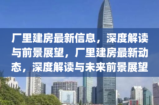 廠里建房最新信息，深度解讀與前景展望，廠里建房最新動(dòng)態(tài)，深度解讀與未來(lái)前景展望