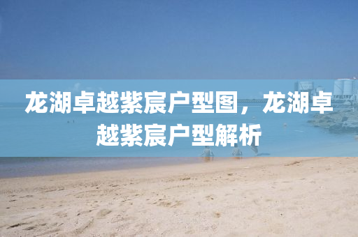 龍湖卓越紫宸戶型圖，龍湖卓越紫宸戶型解析
