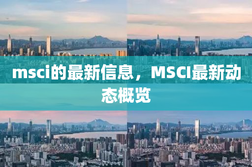 msci的最新信息，MSCI最新動態(tài)概覽