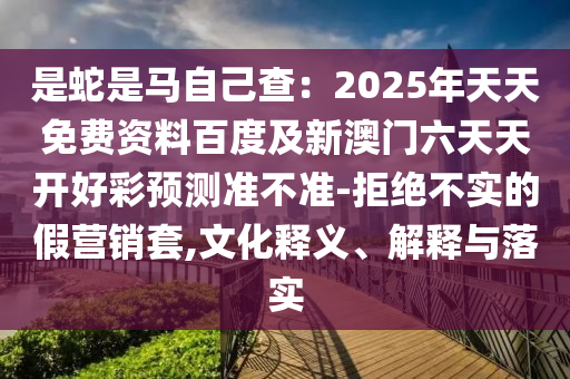 是蛇是馬自己查：2025年天天免費資料百度及新澳門六天天開好彩預(yù)測準(zhǔn)不準(zhǔn)-拒絕不實的假營銷套,文化釋義、解釋與落實