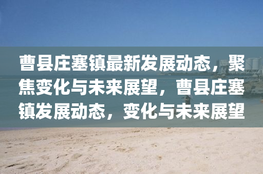 曹縣莊塞鎮(zhèn)最新發(fā)展動(dòng)態(tài)，聚焦變化與未來展望，曹縣莊塞鎮(zhèn)發(fā)展動(dòng)態(tài)，變化與未來展望